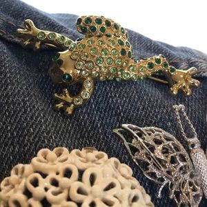 Vintage Monet Figural Frog Brooch